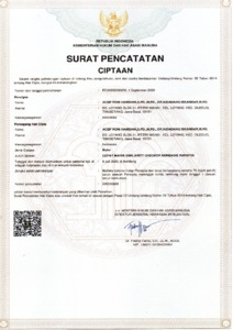 548. Surat Pencatatan Hak Cipta (HKI) EC00202030230, CEPAT MAHIS ...